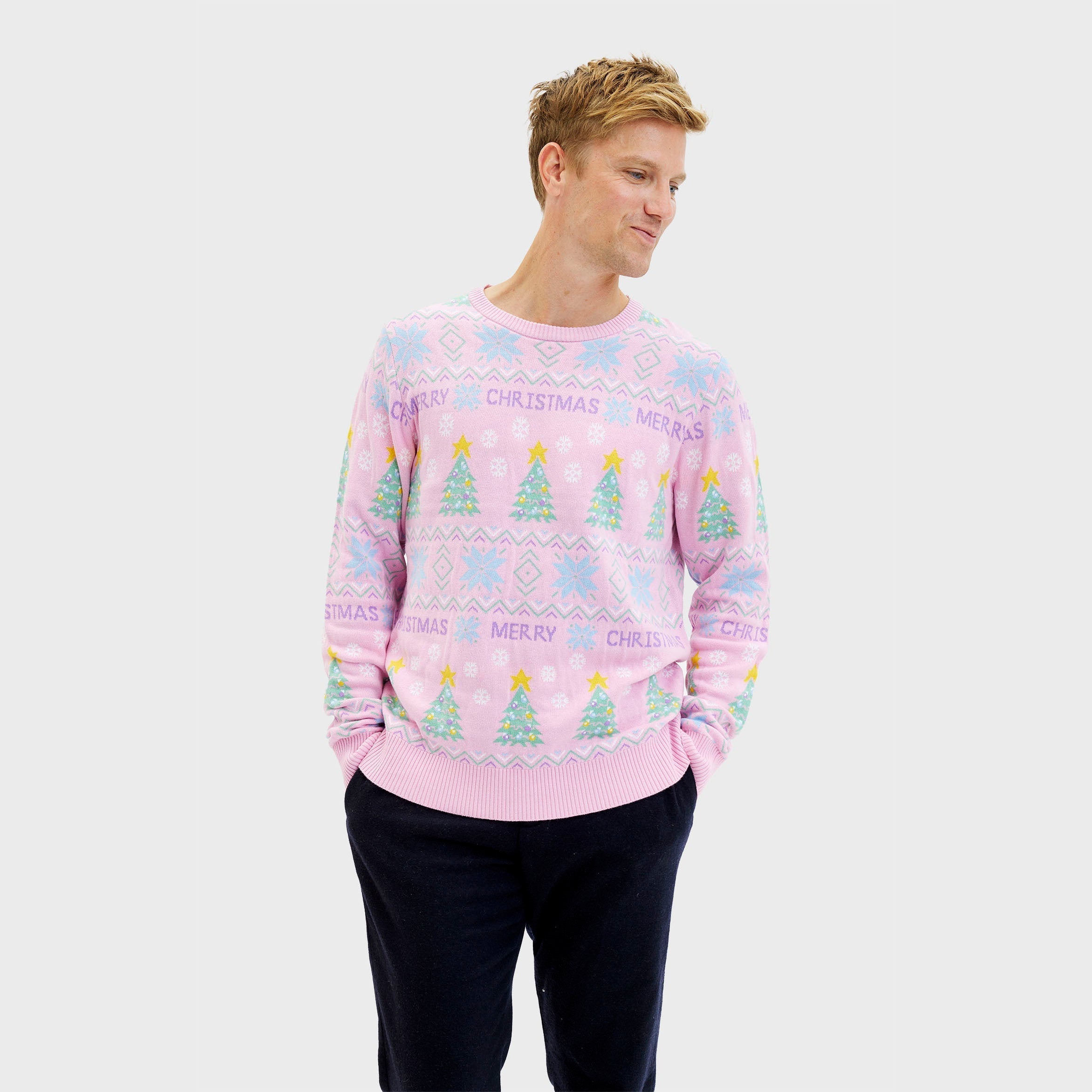 The Pink Christmas Sweater β Men